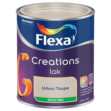 Flexa lak Creations extra mat urban taupe 750ml 3