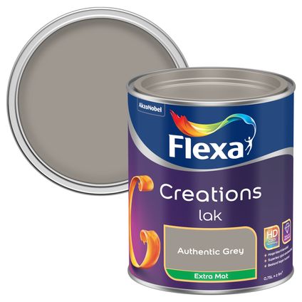 Flexa lak Creations extra mat authentic grey 750ml