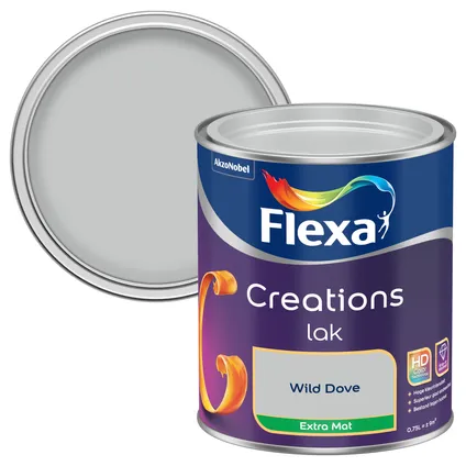 Flexa lak Creations extra mat wild dove 750ml