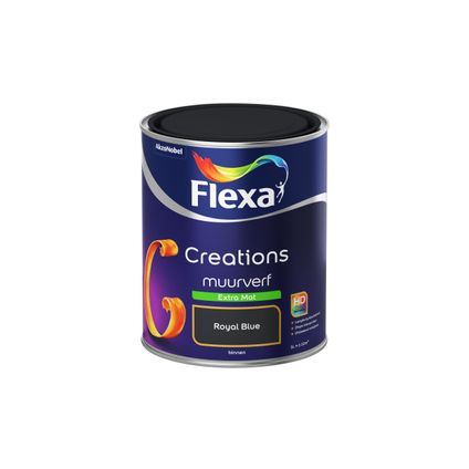 Flexa muurverf Creations extra mat royal blue 1L