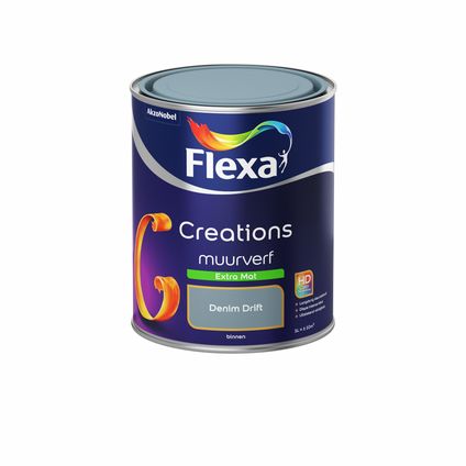Flexa muurverf Creations extra mat denim drift 1L