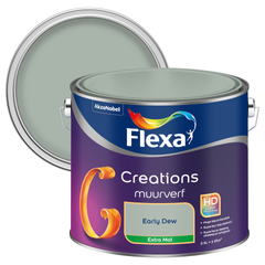 Praxis Flexa muurverf Creations extra mat early dew 2,5L aanbieding
