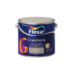 Praxis Flexa muurverf Creations krijt authentic grey 2,5L aanbieding
