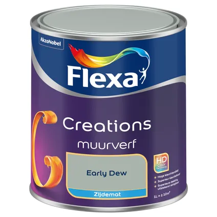 Flexa muurverf Creations zijdemat early dew 1L 8