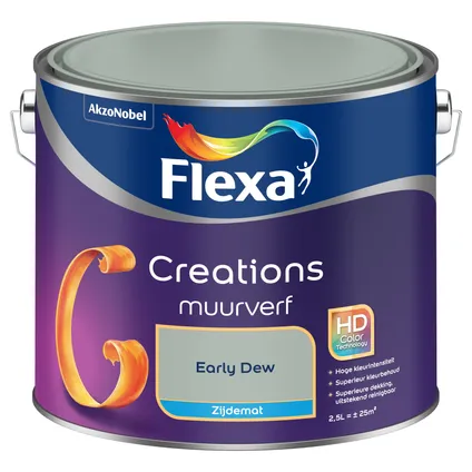 Flexa muurverf Creations zijdemat early dew 2,5L 8