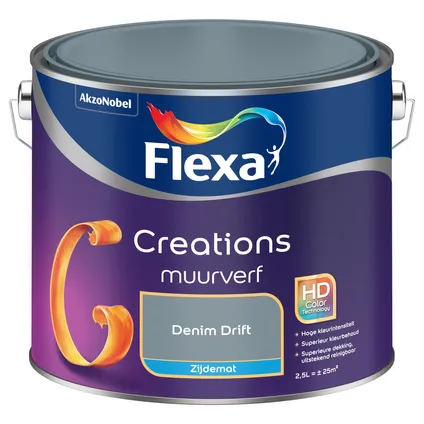 Flexa muurverf Creations zijdemat denim drift 2,5L 8