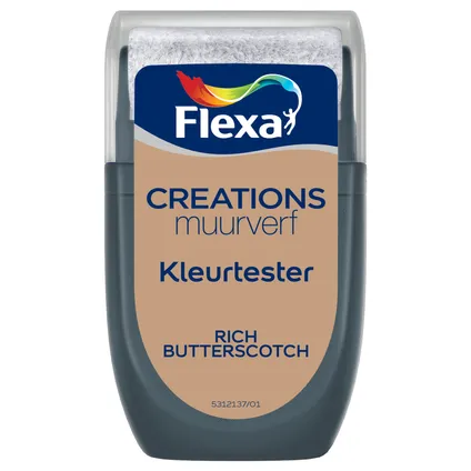 Flexa muurverf tester Creations rich butterscotch 30ml 3