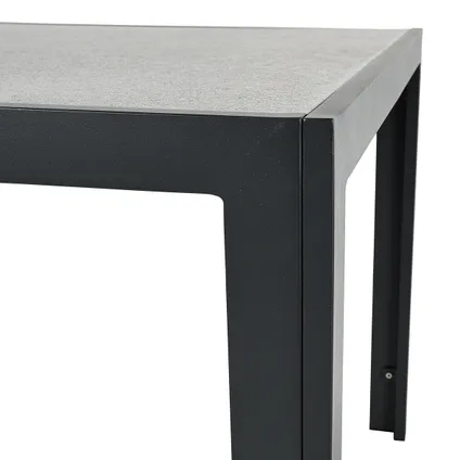 Central Park tafel 'Vesto' aluminium 160x90cm antractiet 2