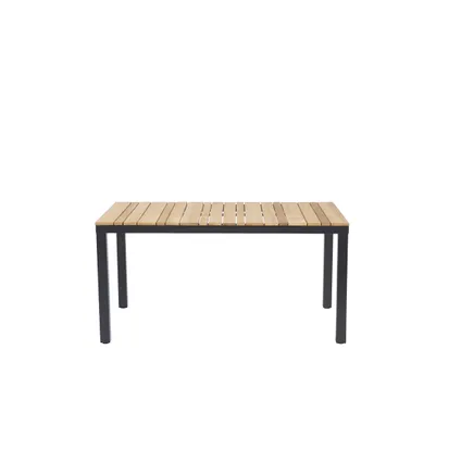 Table de jardin Central Park Limoux aluminium/teck 152x90cm 2