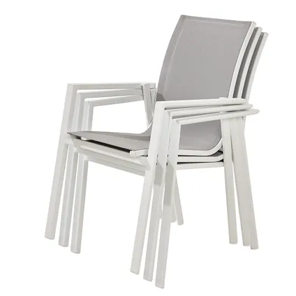 Chaise de Jardin empilable Central Park Anzio blanc  3