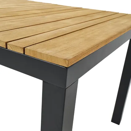 Table de jardin Central Park Limoux teck/aluminium 215x100 6