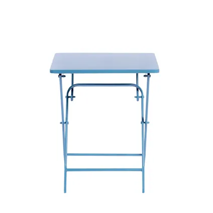 Table de bistrot Central Park Stacy bleu 60x60cm 2