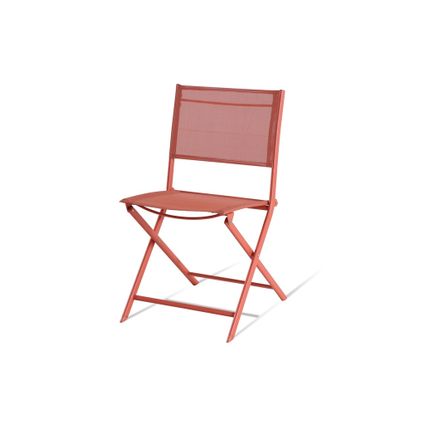 Central Park stoel Stacy inklapbaar staal/textileen rood
