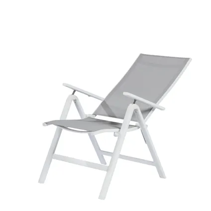 Chaise de Jardin multi-positions Central Park Anzio gris 5