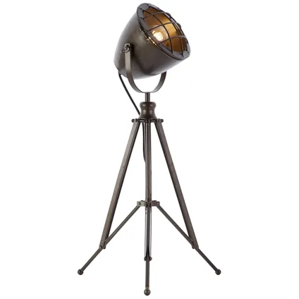 Brilliant tafellamp Anit staalzwart ⌀34cm E27 2