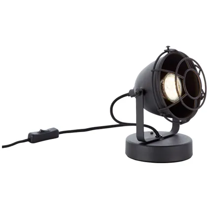 Lampe de table Billiant Carme noir GU10 6
