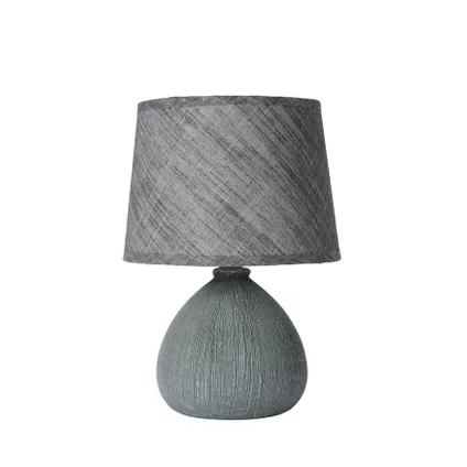 Lampe de table Lucide Ramzi gris Ø18cm E14 5