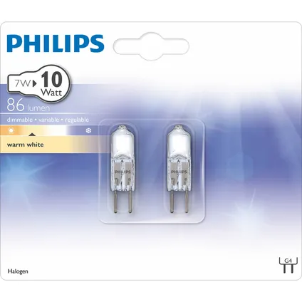 Philips halogeenlamp capsule 7W G4 - 2 stuks 5