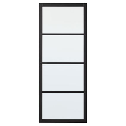 CanDo Industial binnendeur Bradford blank glas opdek links 78x211,5 cm