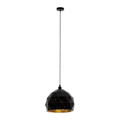 EGLO hanglamp Roccaforte zwart goud E27