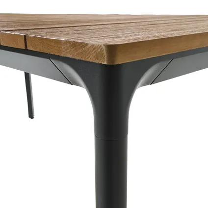Table de jardin Central Parl Gabrio eucalyptus/aluminium 174x90cm 2