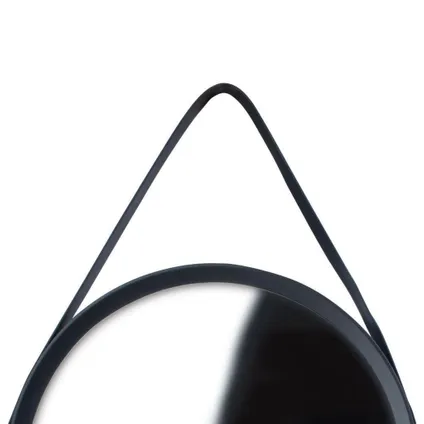 Wandspiegel - zwart - rond - industrieel - 51 cm 4