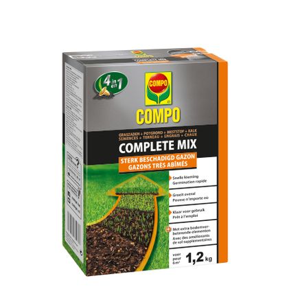 Compo gazon herstel Complete Mix 4-in-1  (6m²) 1,2kg