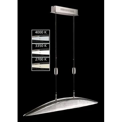 Fischer & Honsel hanglamp LED Colmar metaal nikkel geborsteld 6x5W 2