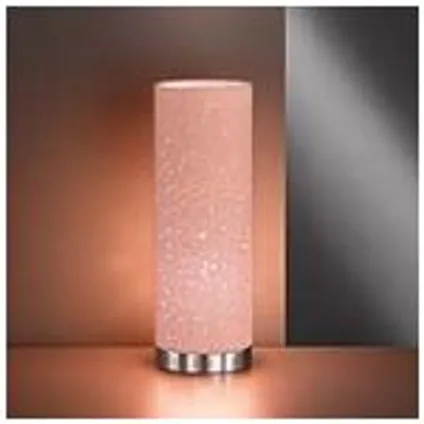 Fischer & Honsel tafellamp Thor roze E14 2