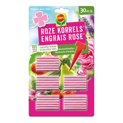 Engrais Rose bâtonnets Compo 30pcs