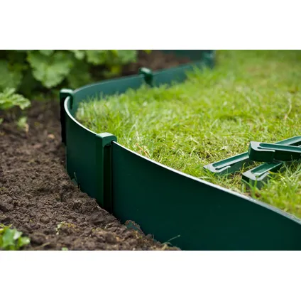 Nature grondpennen voor tuinborder polyethyleen groen 1,9x1,8x26,7cm 10 stuks
 3