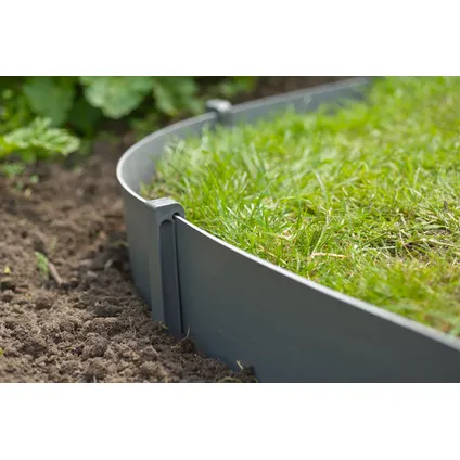 Nature grondpennen voor tuinborder polyethyleen grijs 1,9x1,8x26,7cm 10 stuks
 5