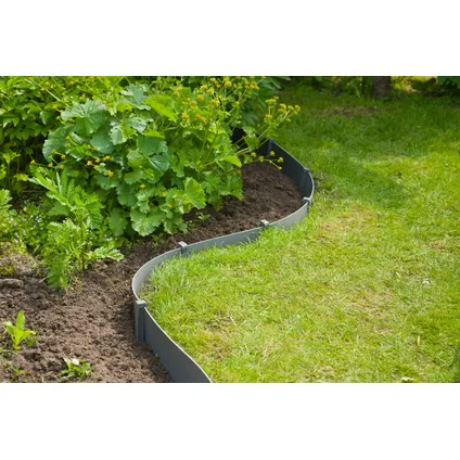 Nature grondpennen voor tuinborder polyethyleen grijs 1,9x1,8x26,7cm 10 stuks
 6