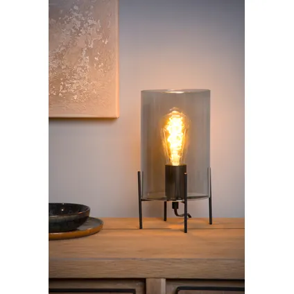 Lucide tafellamp Steffie grijs ⌀15,5cm E27 2