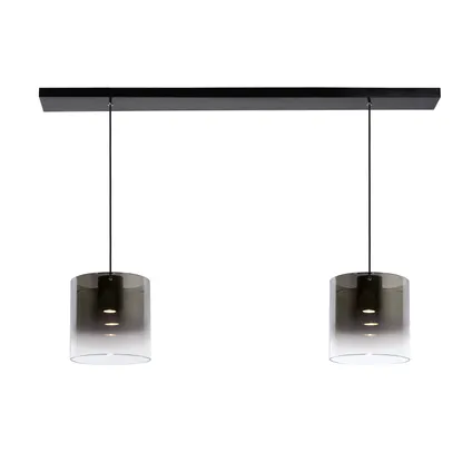Lucide hanglamp Owino fumé 2x5W