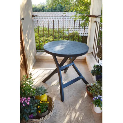 Table de jardin Allibert Oregon PVC pliable 70x72cm 2