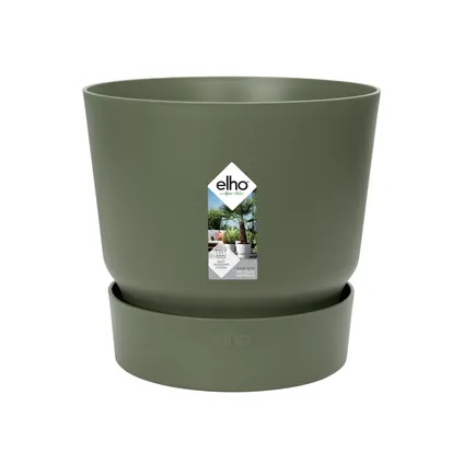 Pot de fleurs Elho greenville rond Ø30cm vert 15