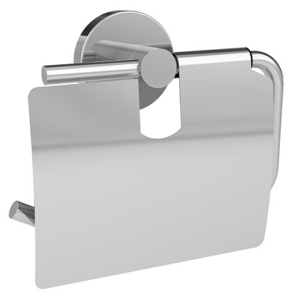 Porte-rouleau papier WC Allibert Coperblink avec rabat chrome brillant