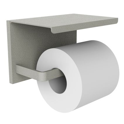 Allibert toiletrolhouder Loft-Game met plankje grijs mat