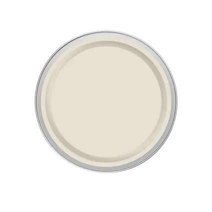 Flexa strak in de lak hoogglans crème wit RAL9001 2,5L 2