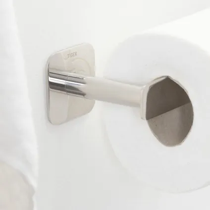 Porte-rouleau de papier toilette Tiger Colar acier inoxydable poli 4