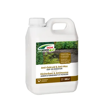 Herbicide total anti-mousse DCM Jardin d'ornement & potager concentré 2,5L 200m²