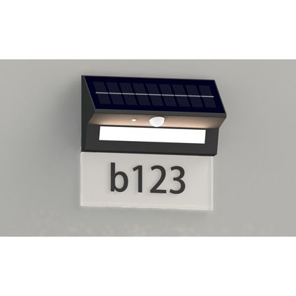 Sencys solar huisnummerverlichting