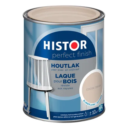 Histor Perfect Finish Houtlak Cocoa Cream Zijdeglans 0,75 Ltr 4