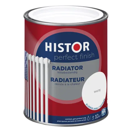 Histor Perfect Finish radiateur zijdeglans wit 0,75L 3