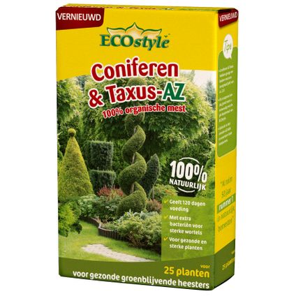 Ecostyle Coniferen & Taxus-AZ tuinmest 800g