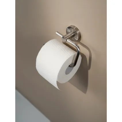 Porte-papier de toilette Haceka Rondi argenté brossé 4