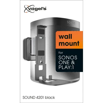 Vogel's wand luidsprekersteun Sound 4201 Sonos One et Play:1 zwart 2