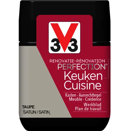 Laque V33 Rénovation Perfection Cuisine taupe satin 75ml 3