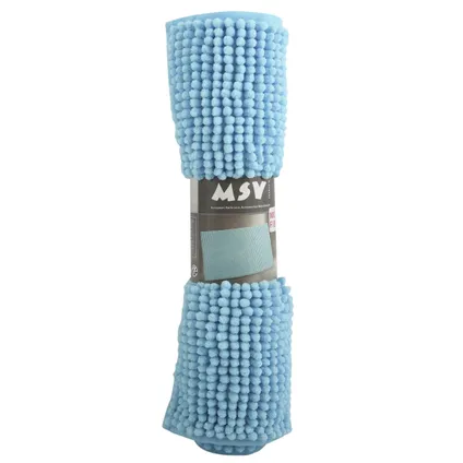 MSV Badkamerkleed/badmat voor op de vloer - lichtblauw - 40 x 60 cm 4